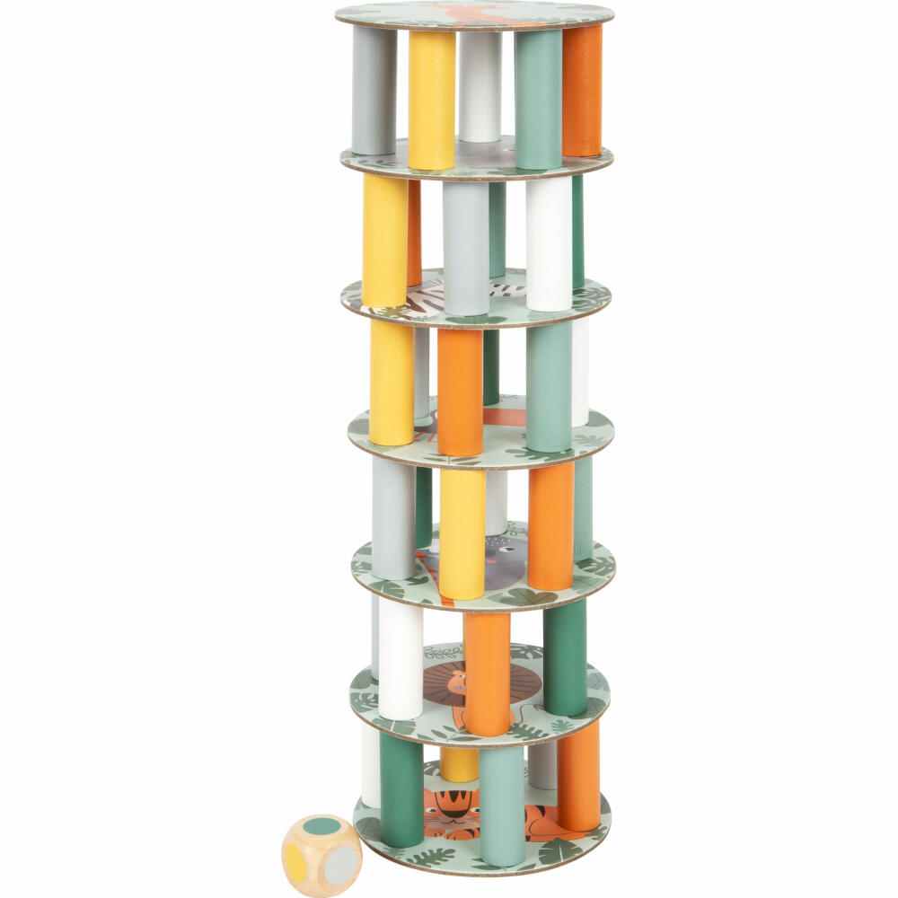 Legler small foot wobbly tower Safari, wobbly tower, board game, children's game, 11958