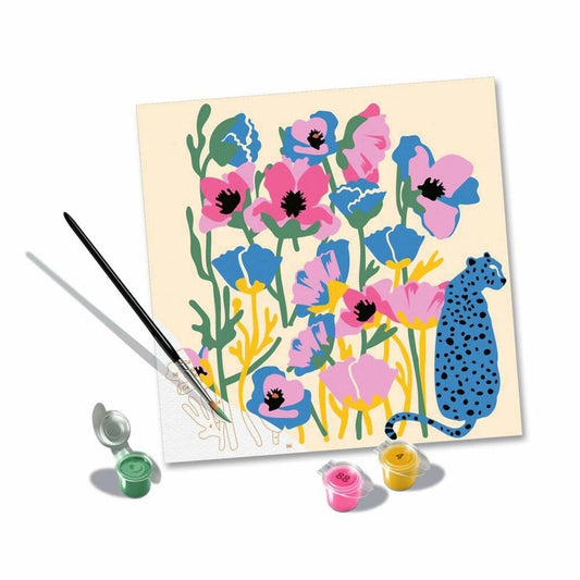 Ravensburger CreArt Poppy, painting by numbers, painting set, coloring page, painting, 23667