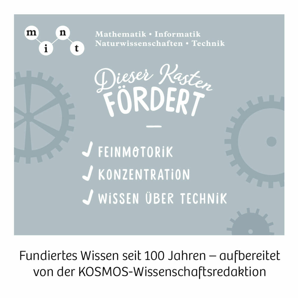 KOSMOS Roboter-Arm Experimentierkasten, Modellbausatz, Roboter, mit 5 Motoren und Beleuchtung, 620028