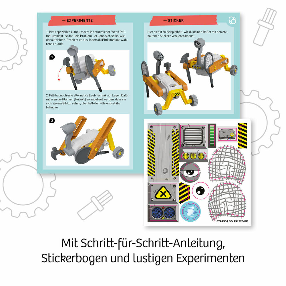 KOSMOS ReBotz - Pitti der Walking-Bot, Roboter, Experimentierkasten, Bots, Spielzeug, 602581