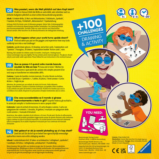 Ravensburger The #UpsideDownChallenge Game, Partyspiel, Spaßspiel, Kinderspiel, Actionspiel, 20672