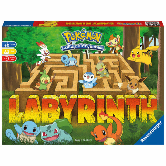 Ravensburger Pokémon Labyrinth, family game, board game, 26949