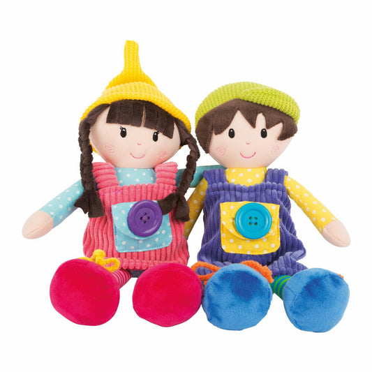 Legler rag dolls Noah &amp; Emma