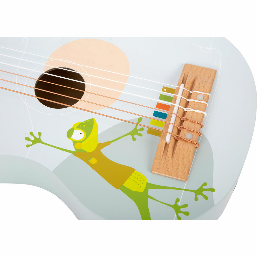 Legler Kinder-Gitarre Groovy Beats, Kinder-Instrument, Lerngitarre, Holz, 12253