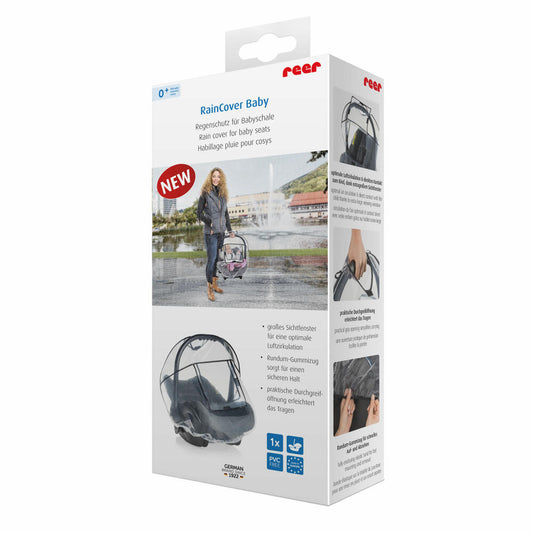 reer RainCover Baby Regenschutz für Babyschale, Regenverdeck, Regenhaube, 70538