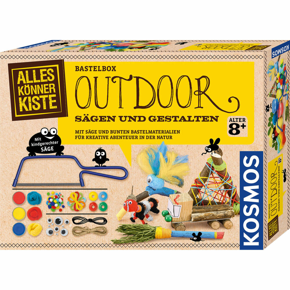 KOSMOS AllesKönnerKiste Outdoor Sägen und Gestalten, Bastelbox, Basteln, ab 8 Jahren, 604462