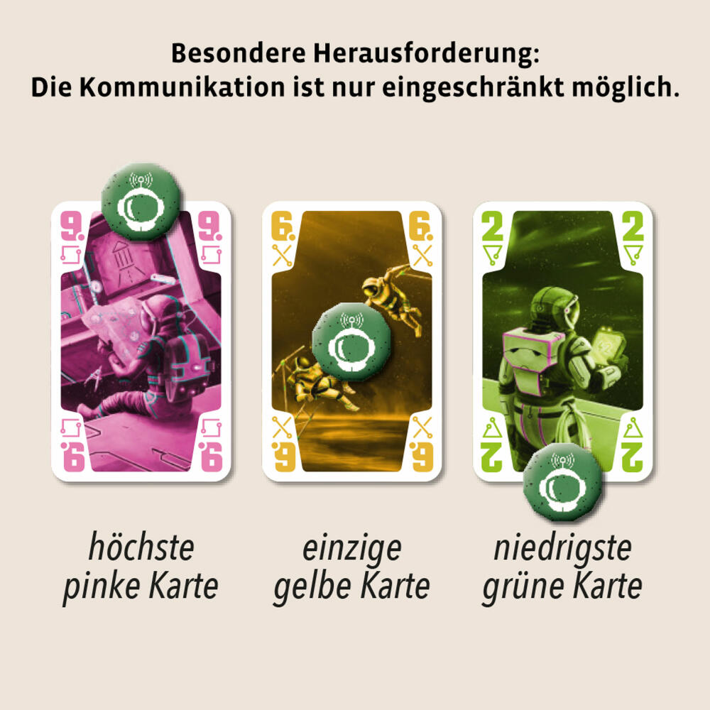 KOSMOS Die Crew - Auf der Suche nach dem 9. Planeten, Kartenspiel, Spiel, Gemeinschaftsspiel, Spielware, 2-5 Spieler, ab 10 Jahren, 69186