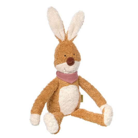 sigikid Green Collection Organic Kuscheltier Hase, Schmusetier, Stofftier, Plüschtier, Braun / Weiß, 38 cm, 39333