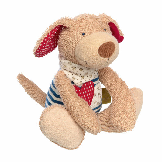 Sigikid Green Organic Spielfigur Hund, Kuscheltier, Kuschel Plüsch Tier, Stofftier, Schlenker, Baumwolle, Blau, 24 cm, 39053