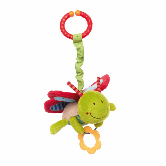 sigikid PlayQ Anhänger Schmetterling, Greifling, Rassel, Beißring, Babyschalenanhänger, Babyspielzeug, Baby Spielzeug, Polyester, 42206
