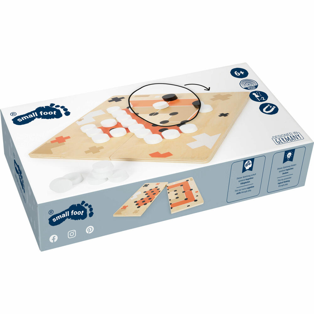 Legler small foot Mühle und Solitär Gold Edition, Brettspiel, Gesellschaftsspiel, Spiele Klassiker, 12220