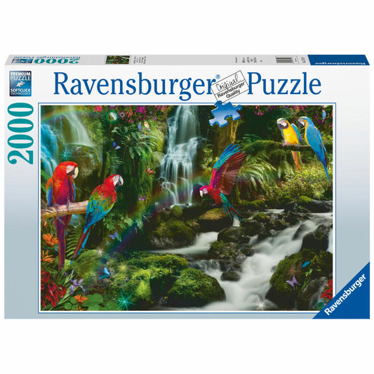 Ravensburger Bunte Papageien im Dschungel, Erwachsenenpuzzle, Puzzle, 2000 Teile, 17111