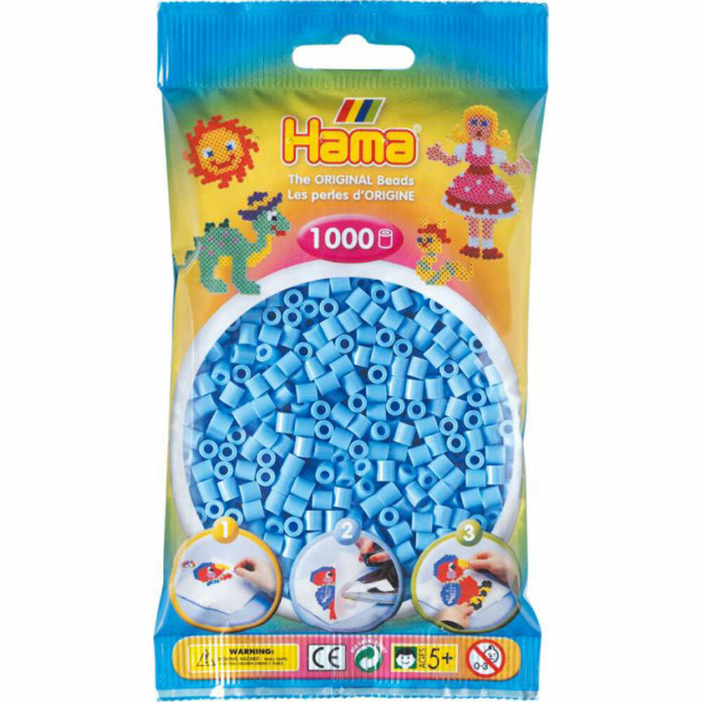 Hama Iron-On Beads Midi - Pastel Blue 1000 Beads