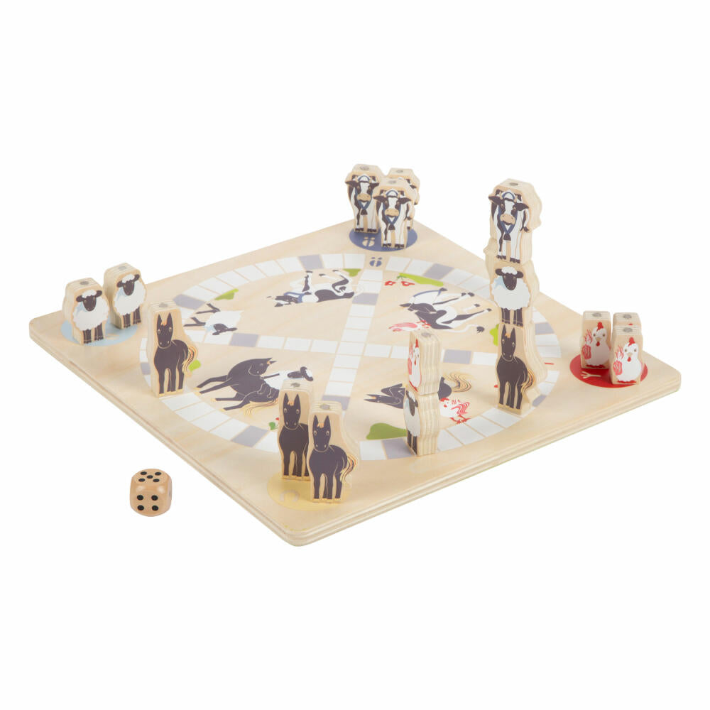 Legler Spielesammlung 4 Friends, Brettspiele, Gesellschaftsspiele, Holz, ab 4 Jahren, 12228