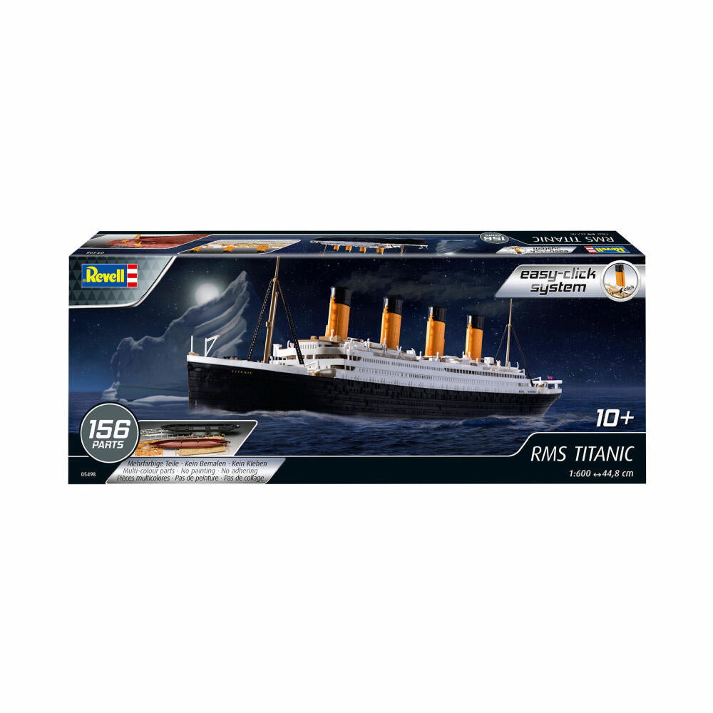 Revell Modellbausatz RMS Titanic, Schiff, Easy Click System, ohne Kleben, 156 Teile, ab 10 Jahren, 05498
