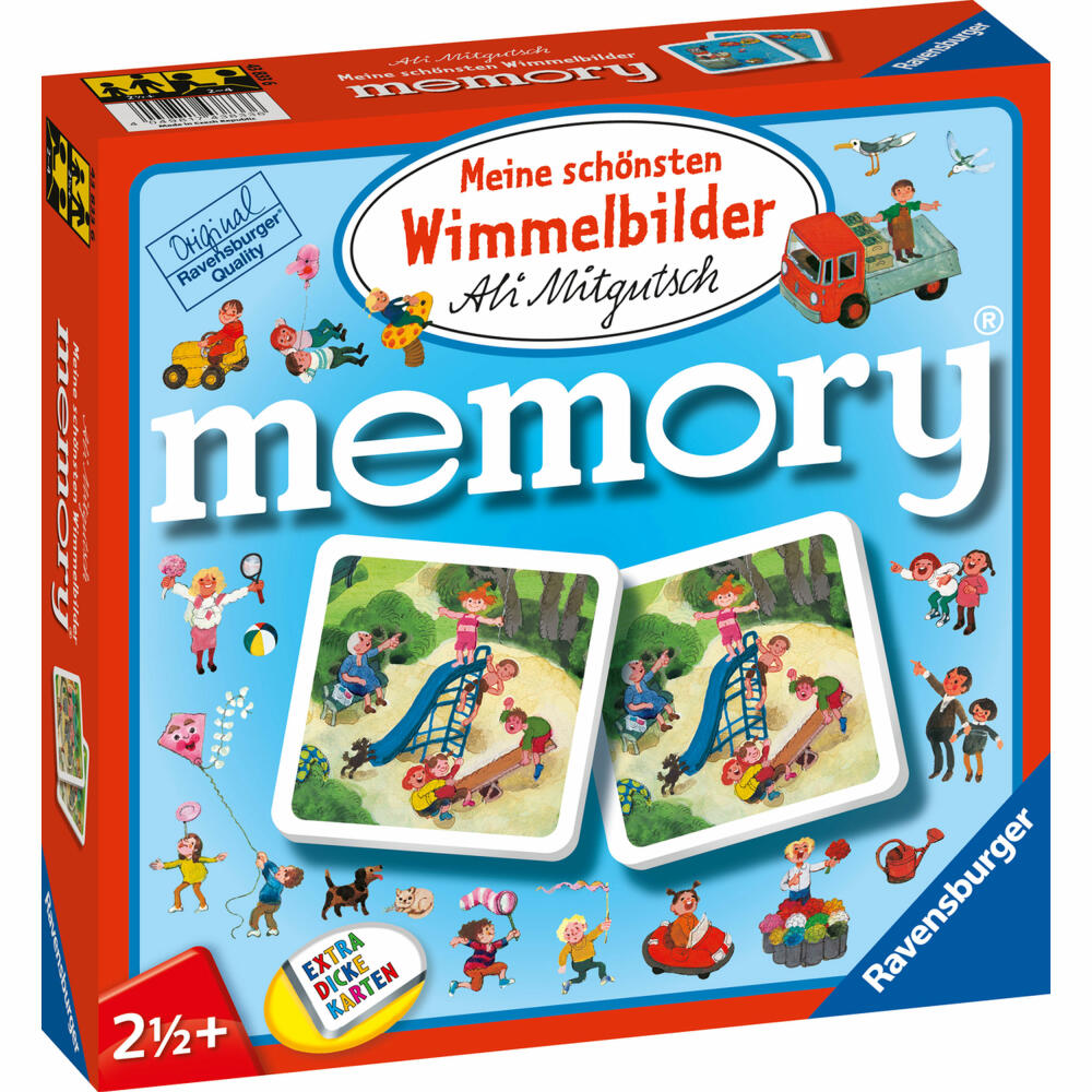 Ravensburger Funny Children's Games My Most Beautiful Hidden Objects Memory, Memory Game, Card Game, Children's Game, 81297