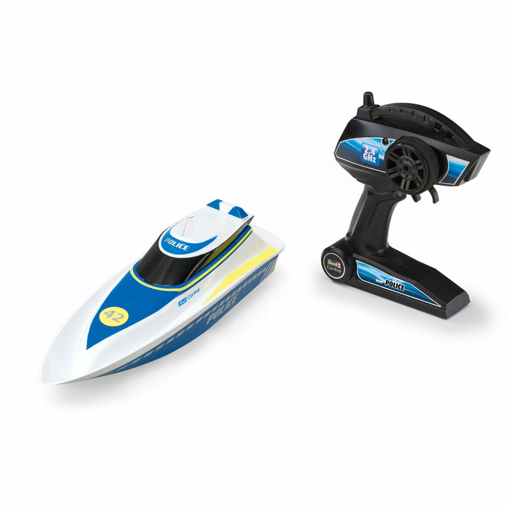 Revell Control Boat Police, ferngesteuertes Boot, Polizei, 2.4 GHz, ab 8 Jahren, 24138