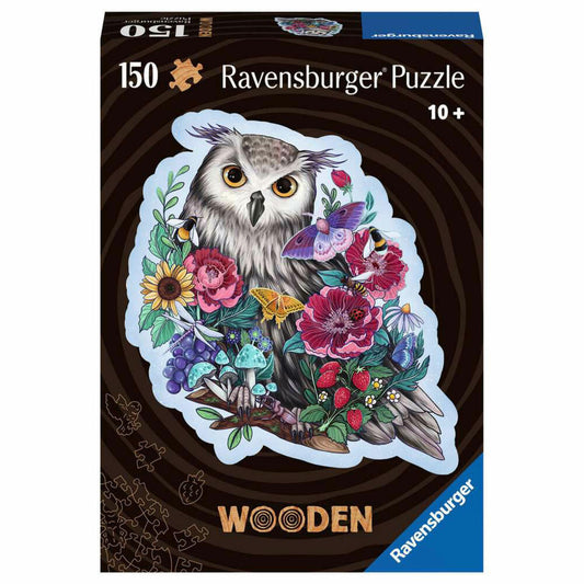 Ravensburger Wooden Puzzles Mysterious Owl, Puzzle, Wooden Puzzle, Children, 150 Pieces, 17511