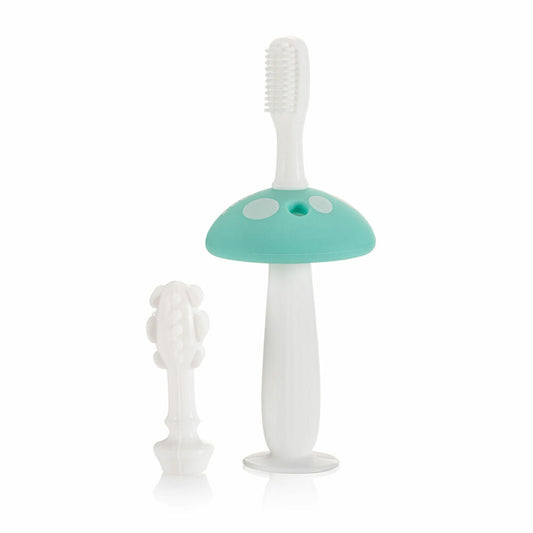 reer BabyCare Zahnputz-Trainer, 2-tlg., Zahnpflege, Lernzahnbürste, Zahnbürste, Baby, 79253
