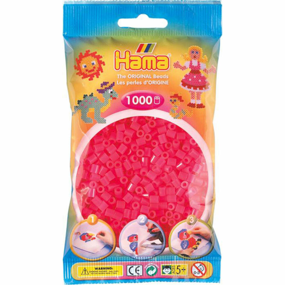 Hama Iron-On Beads Midi - Neon Fuchsia 1000 Beads