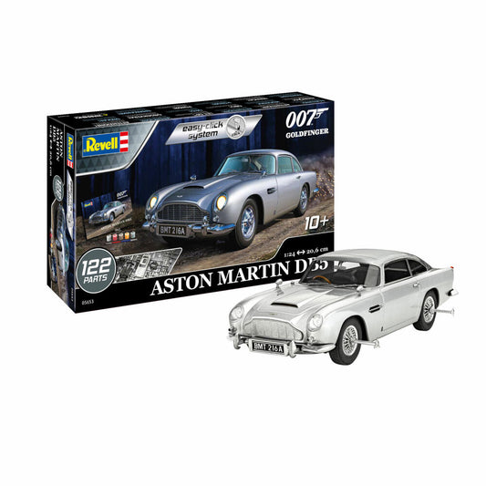 Revell plug-in model kit gift set James Bond Aston Martin DB5 easy-click system, 122 parts, 05653