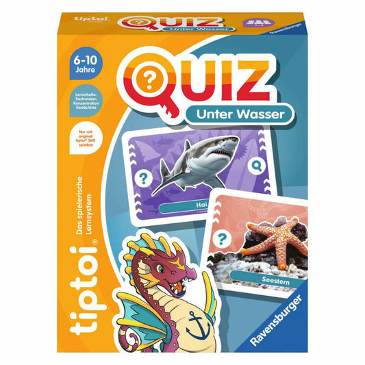 Ravensburger tiptoi Quiz Under Water, quiz game, knowledge game, from 6 years, 00192