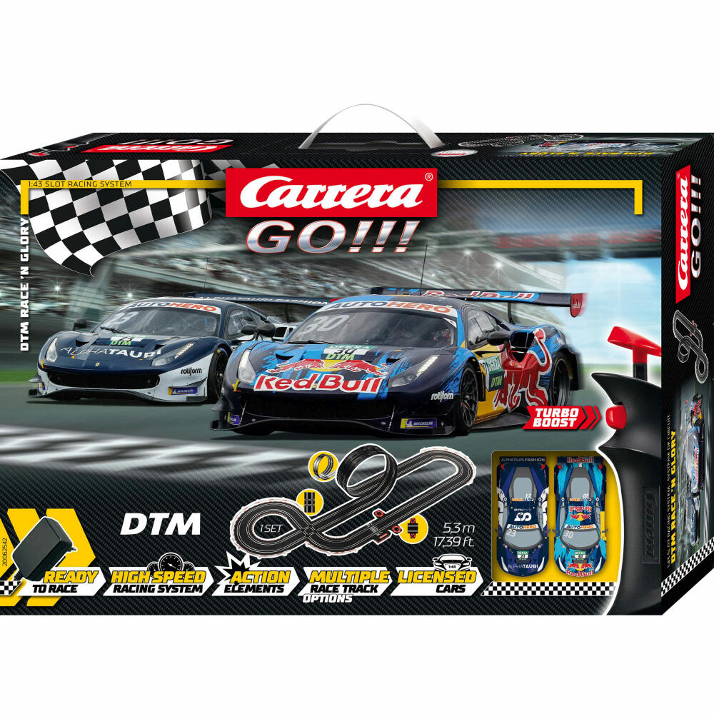 Carrera GO!!! DTM Race n Glory, race track, race track, racing car, scale 1:43, 20062542
