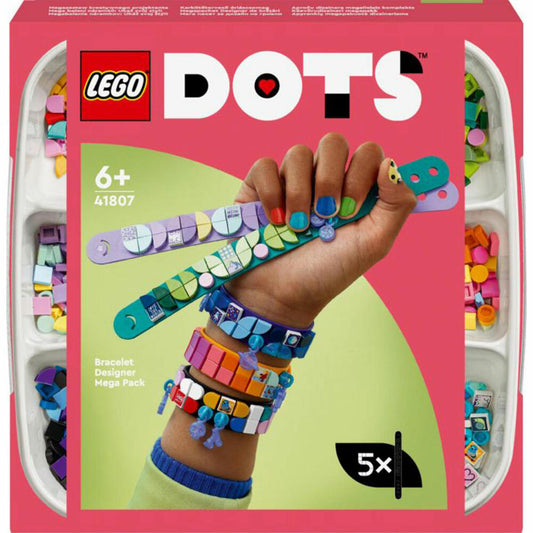 LEGO DOTS Armbanddesign Kreativset, 388-tlg., Bauset, Konstruktionsset, Bausteine, Armband, ab 6 Jahre, 41807