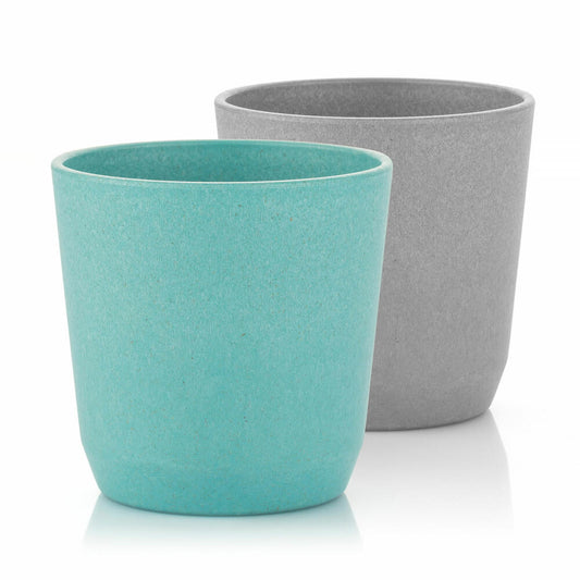 reer Growing Becher, 2er Set, Trinkbecher, Kinderbecher, Kinder, Blau / Grau, 22053
