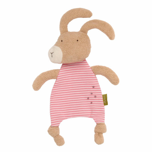 Sigikid Green Organic Schnuffeltuch Hase, Schmusetuch, Kuscheltuch, Babytuch, Baumwolle, 27 cm, 39106