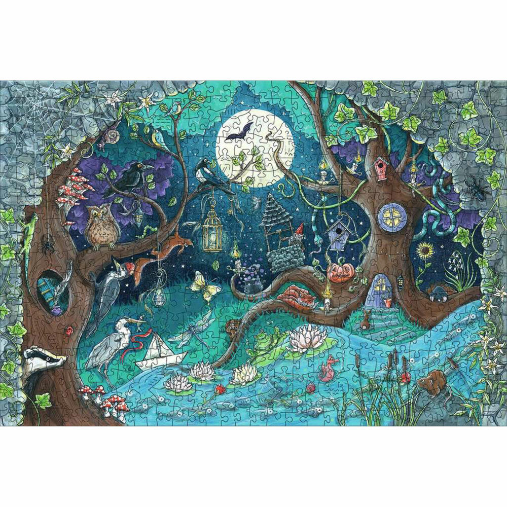 Ravensburger Wooden Puzzles Fantasy Forest, Puzzle, Holzpuzzle, Kinder, 500 Teile, 17516