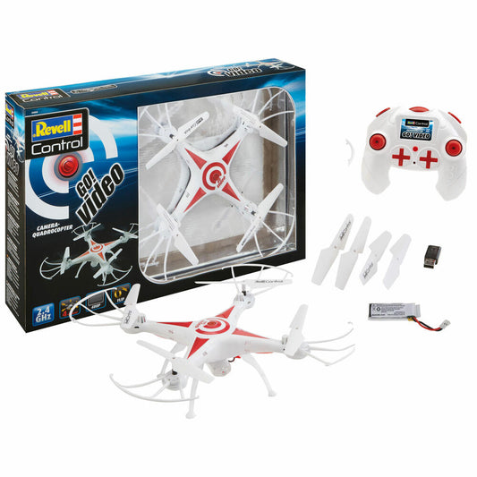 Revell Control Quadcopter GO! Video, ferngesteuerte Video-Drohne, 2.4 GHz, ab 12 Jahren, 23858