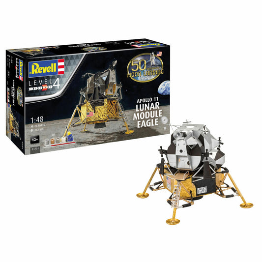 Revell model kit gift set Apollo 11 Lunar Module Eagle, 75 parts, 03701