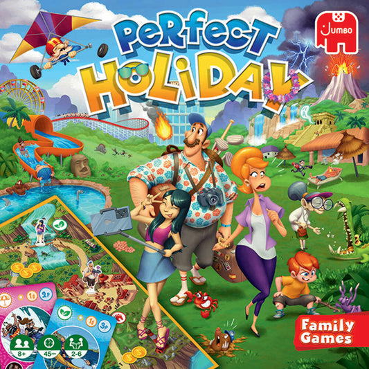Jumbo Games Perfect Holiday, board game, family game, ages 8 and up, 19823