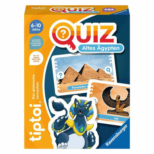 Ravensburger tiptoi Quiz Ancient Egypt, quiz game, knowledge game, card game, educational game, children, 00166