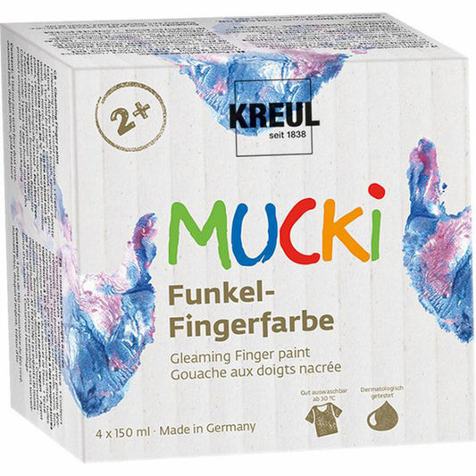 C. KREUL MUCKI Sparkling Finger Paint Set of 4