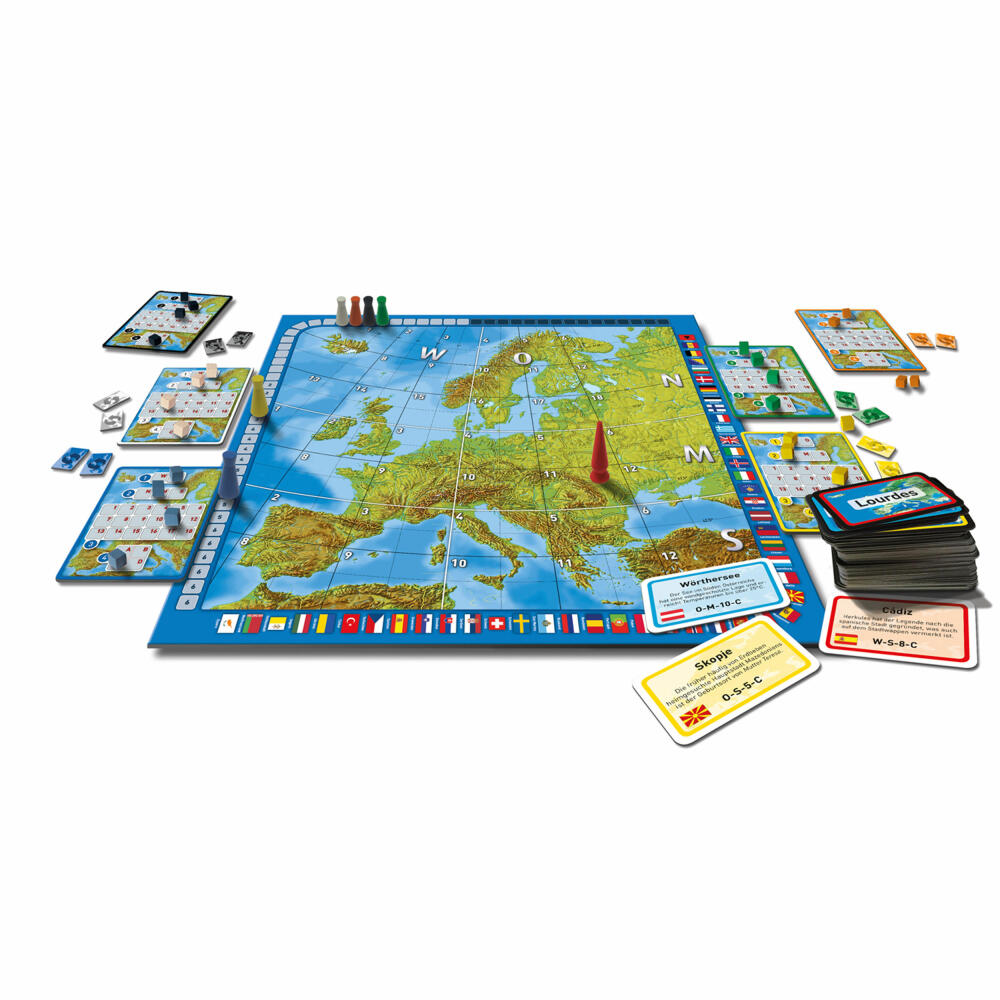 KOSMOS Family Games Europe, Knowledge Game, Geography Game, from 10 years, 692636