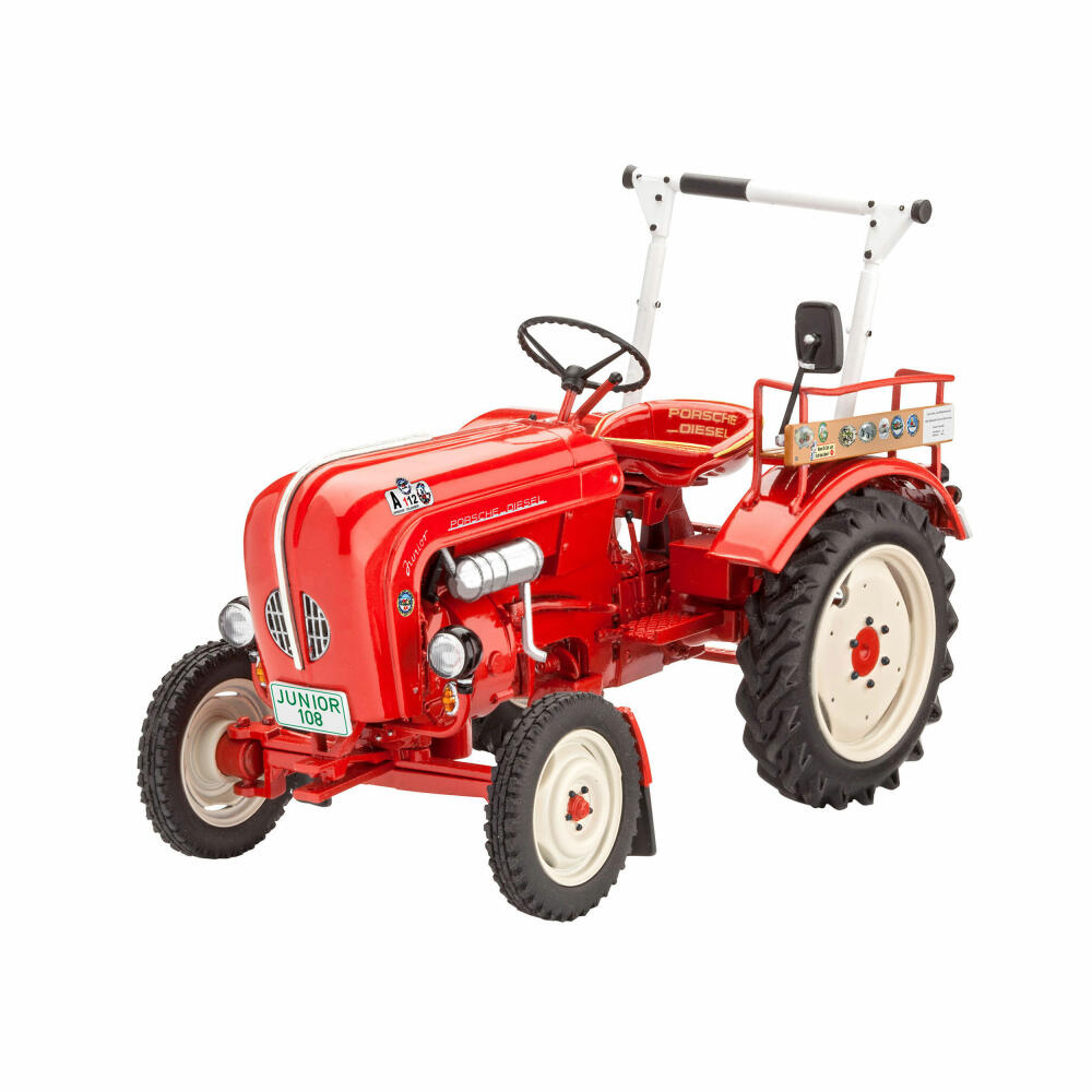 Revell Bausatz Porsche Junior 108 Farming Simulator Edition, Traktor, Modellbausatz, Easy Click System, ohne Kleben, 76 Teile, ab 10 Jahre, 07823