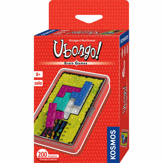KOSMOS Ubongo Brain Games, Geschicklichkeitsspiel, Knobelspiel, Puzzlespiel, Reisespiel, ab 8 Jahren, 695248