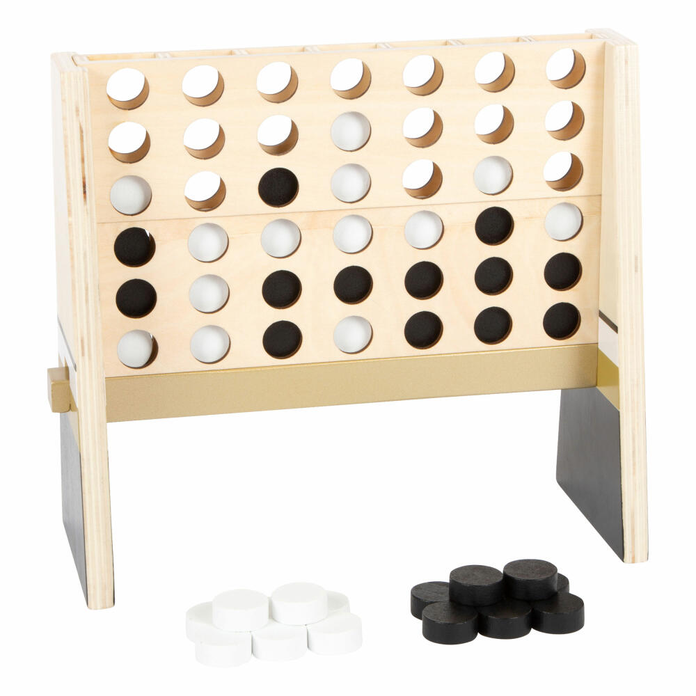 Legler Vier in einer Reihe Gold Edition, Gesellschaftsspiel, für 2 Spieler, Holz, 12219