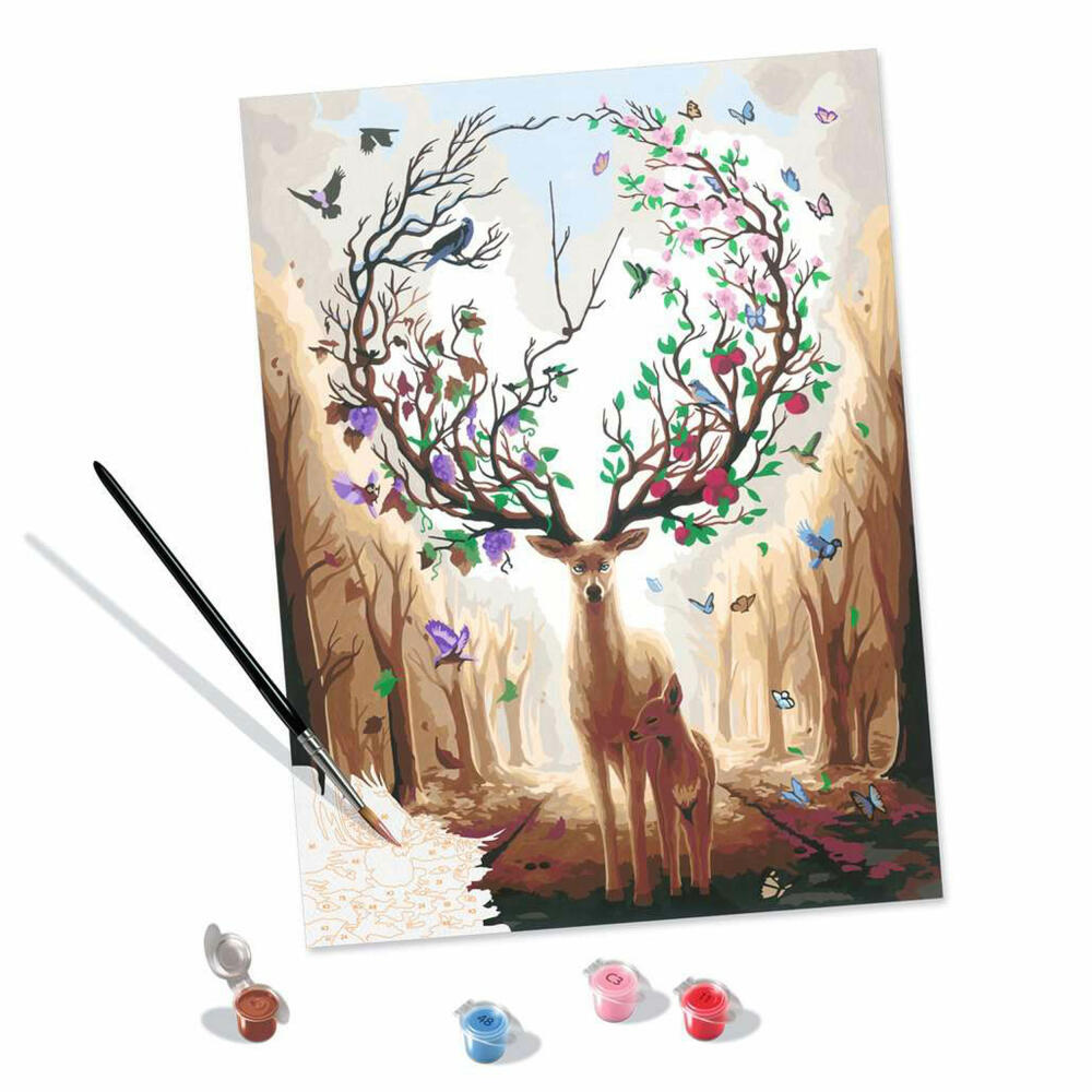 Ravensburger CreArt Magnificent Encounter, Paint by Numbers, Painting Set, Coloring Page, 20273