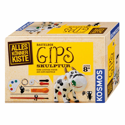 KOSMOS AllesKönnerKiste plaster sculpture, experiment box, craft box, make figures out of plaster, from 8 years, 604066