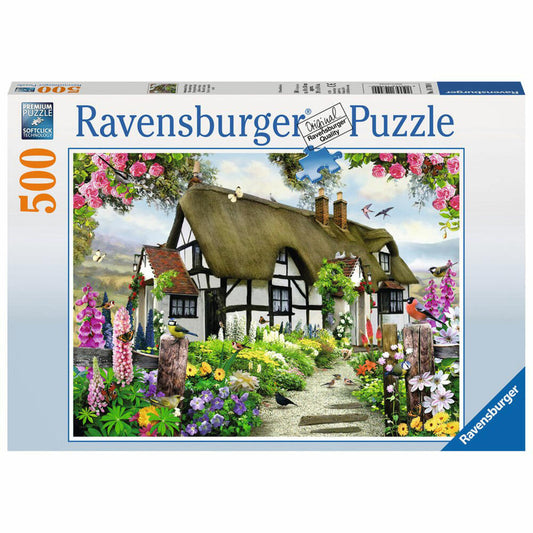 Ravensburger Puzzle Dreamy Cottage, Adult Puzzle, Adult Puzzles, Premium Puzzle, Standard Format, 500 Pieces, 14709 0