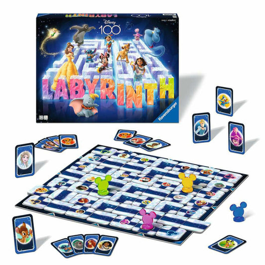 Ravensburger Disney 100 Labyrinth, board game, sliding game, parlor game, family game, 27460