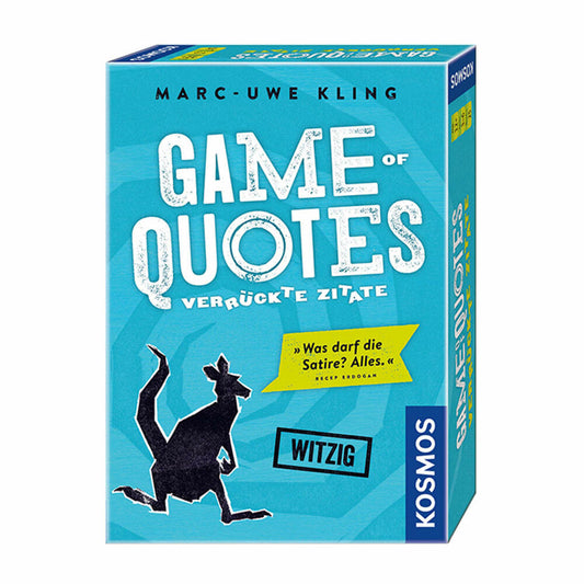 KOSMOS Family Games Game of Quotes, Game with Quotes, Kangaroo Trilogy, ages 16 and up, 692926