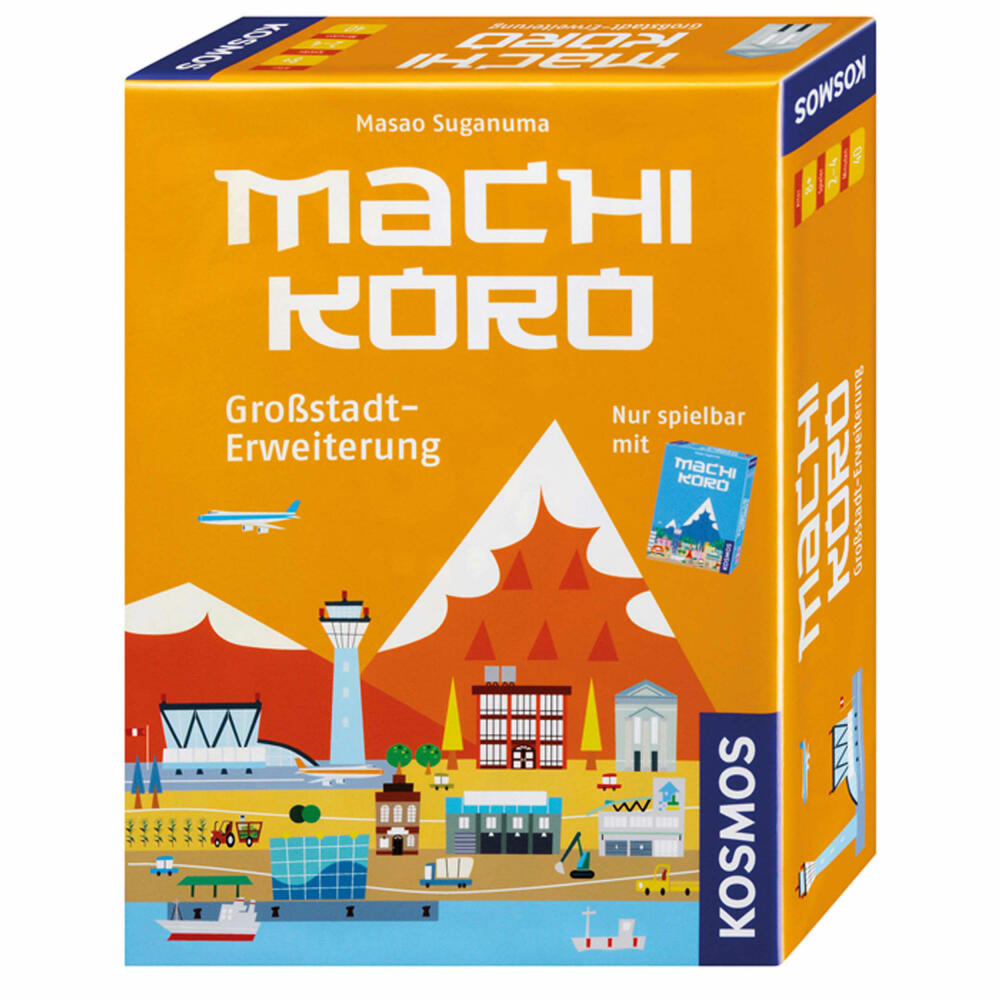 KOSMOS Family Games Machi Koro - Big City Expansion, Expansion to the Basic Game, Card Game, City Building, Game, Ages 8 and Up, 692568