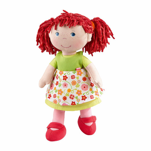 HABA Puppe Liese, Plüsch Figur, Plüschfigur, Kuschelfigur, Stoffpuppe, Spielzeug, 302110