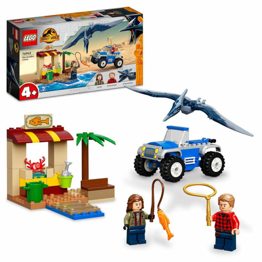LEGO Jurassic World Pteranodon-Jagd, 94-tlg., Bauset, Konstruktionsset, Bausteine, Spielzeug, ab 4 Jahre, 76943