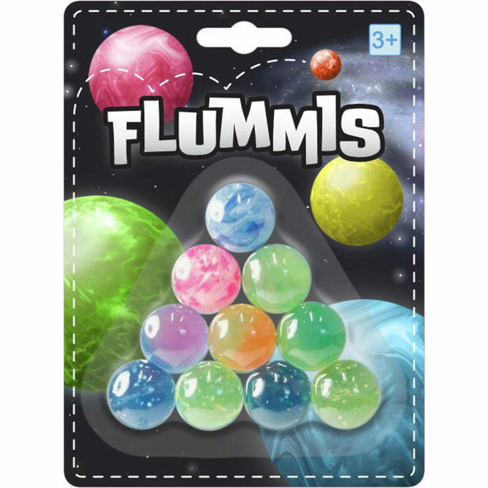 Toy Fun Toy Fun Flummi, 25 mm, 10 Stück auf Blisterkarte