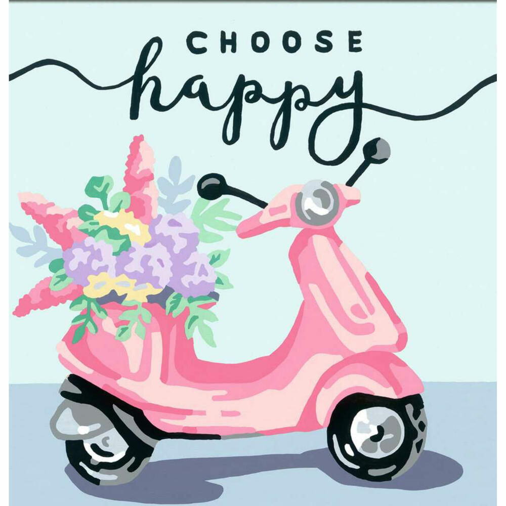 Ravensburger CreArt Choose happy, painting by numbers, painting set, coloring page, painting, 20125
